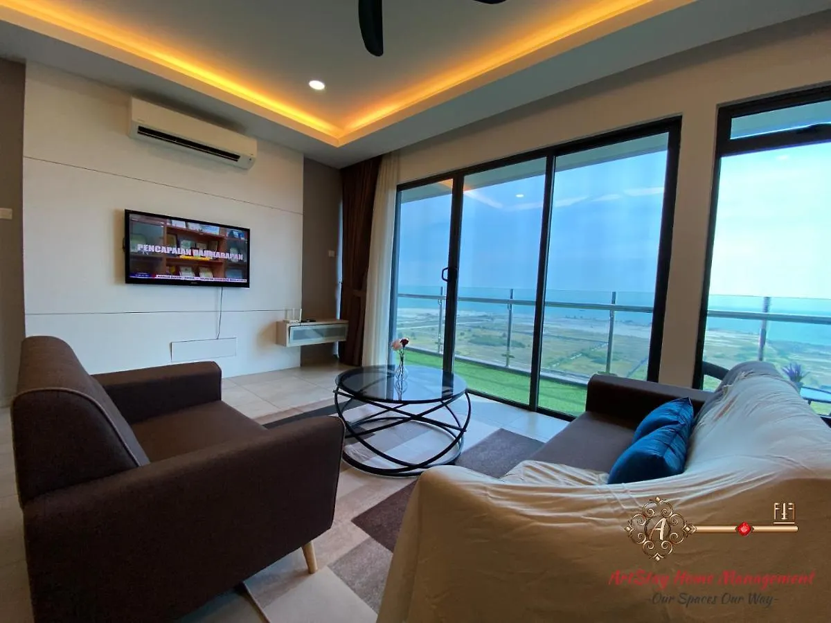 Apartment Seaview I Poolview Atlantis Residences Melaka 3Bedroom 5-11Paxs Malaysia